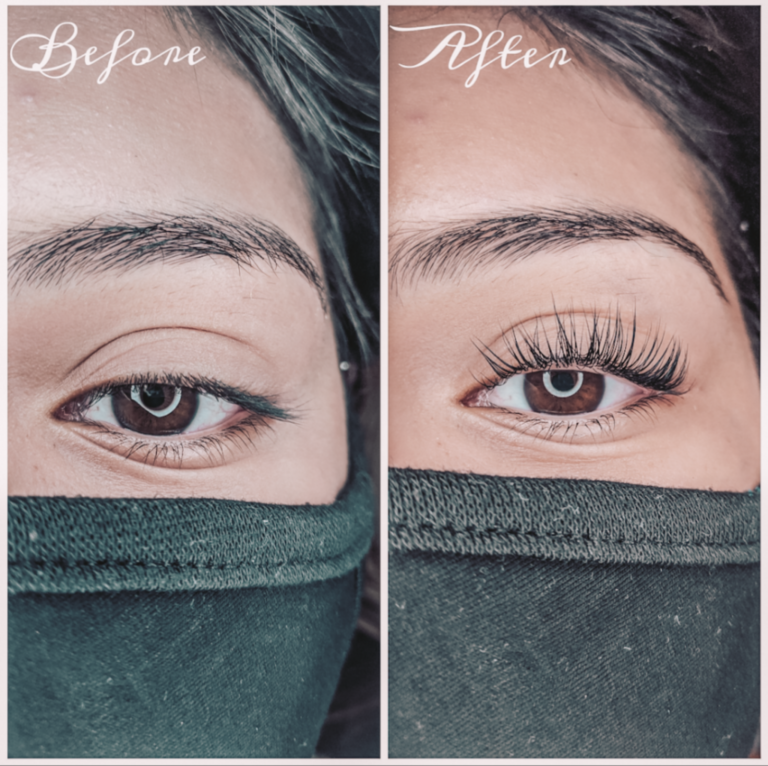 lash lift and tint