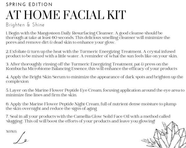 At Home Facial Kit: Spring Edition