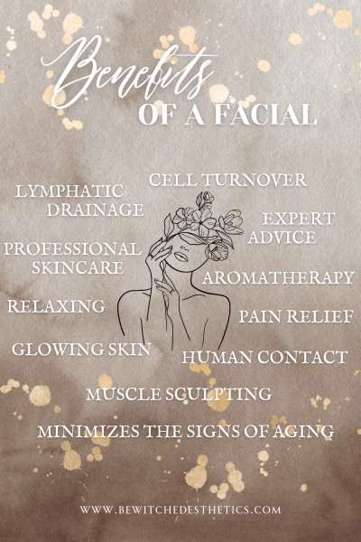 a list of the benefits of a spa facial