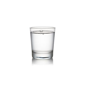 Glass of water to stimulate lymphatic drainage