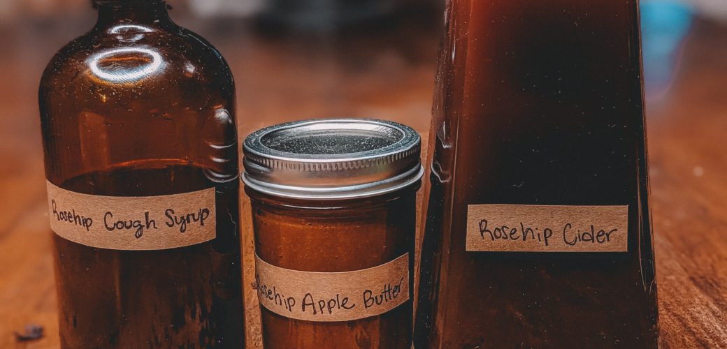 Rosehip Cough Syrup, Rosehip Apple Butter, Rosehip Cider