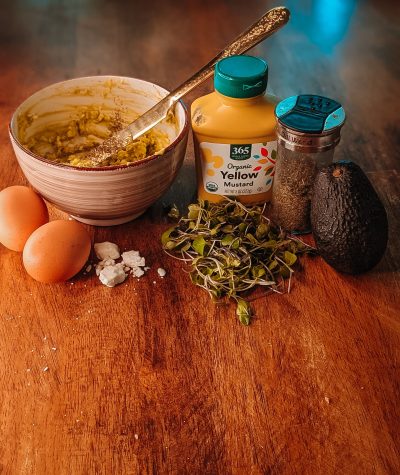 full Ingredients for Avocado & Microgreens toast