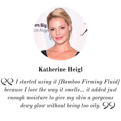 Katherine Heigl quote about Eminence Organic Skincare